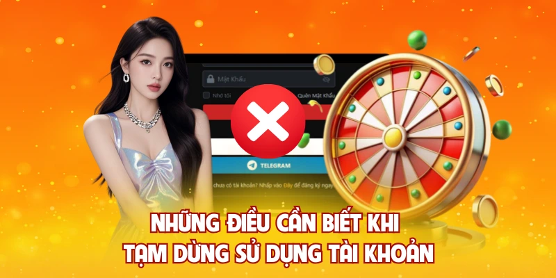 Những điều cần biết khi tạm dừng sử dụng tài khoản